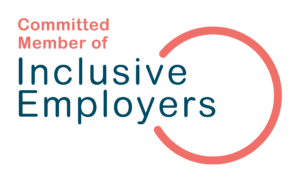 Image of the Inclusive Employers logo that says 'Committed Member of Inclusive Employers'